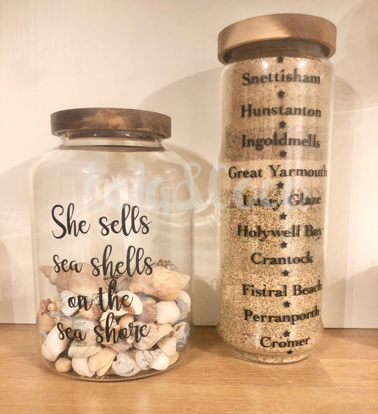 She sells sea shells jar