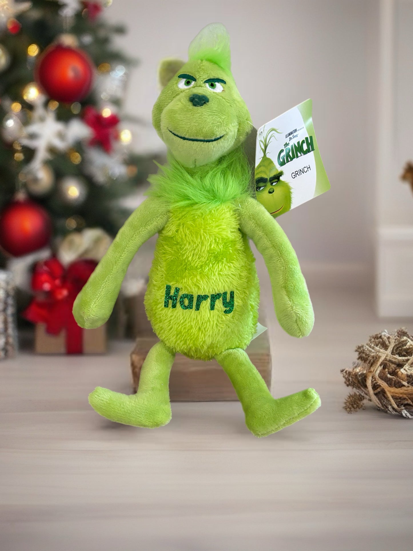 Personalised Grinch Teddy keepsake