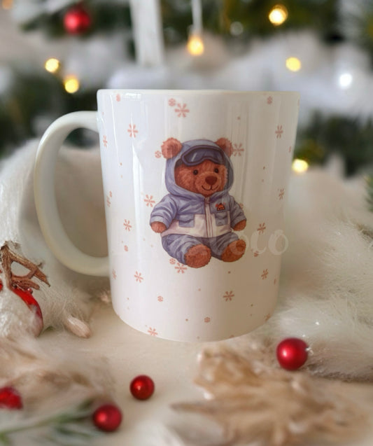 Bartholomew Ski Christmas mug