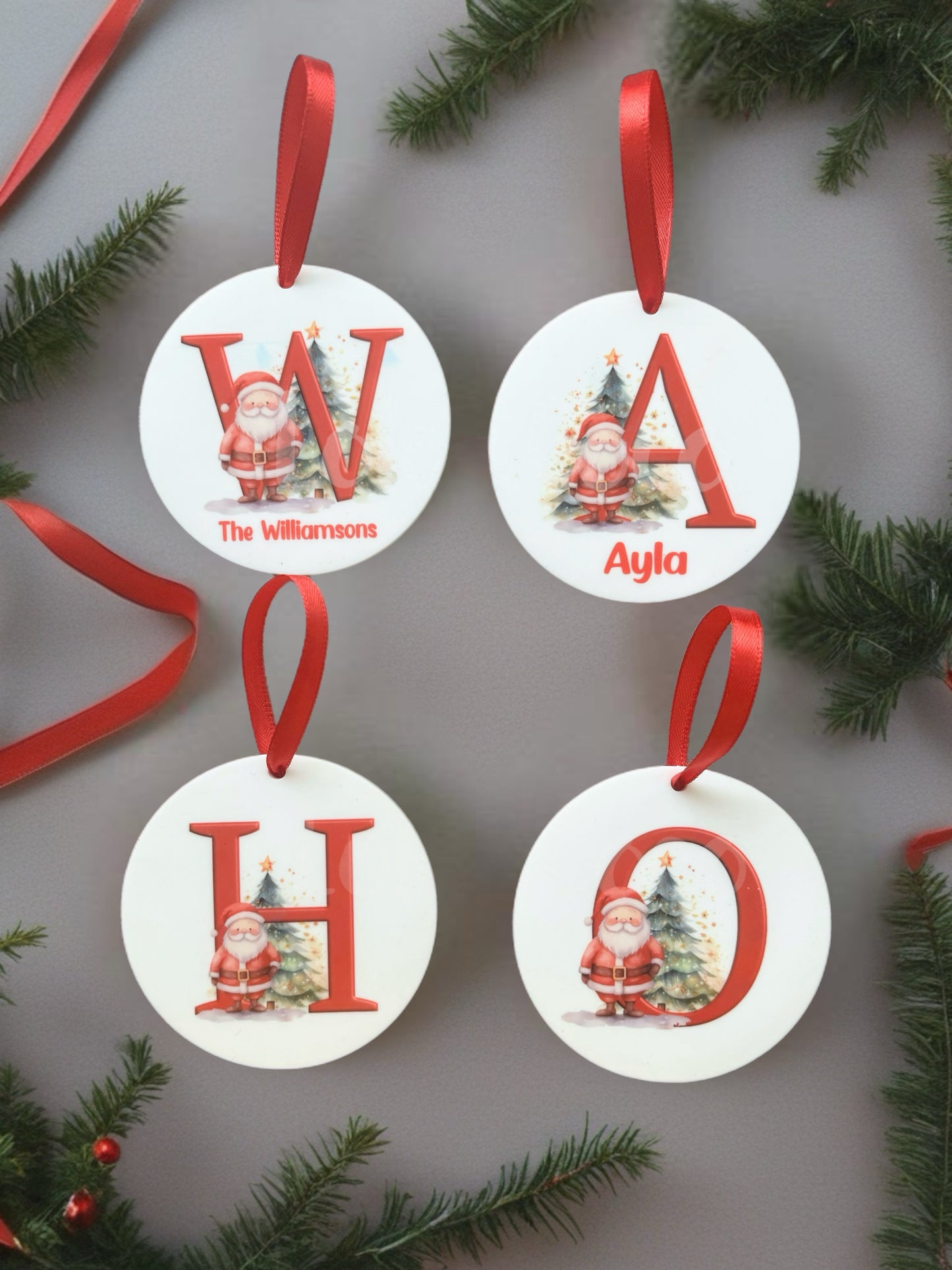 Personalised Santa Christmas Bauble