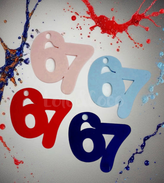 x1 six seven 6 7 keyring