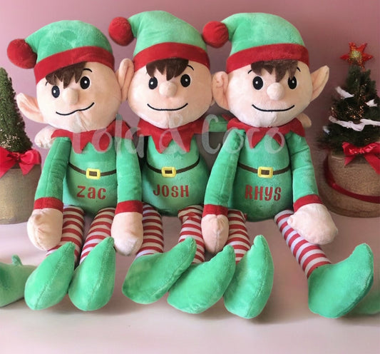 Personalised Christmas elf Teddy Large