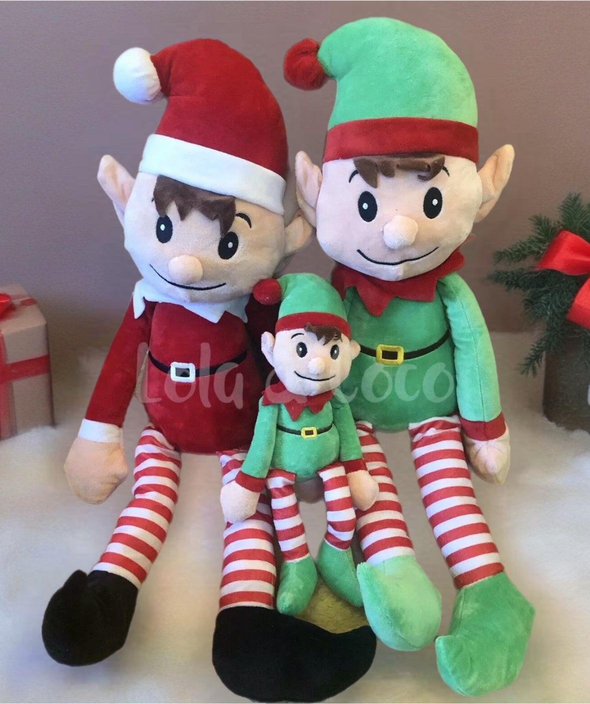 Personalised Christmas elf Teddy Large